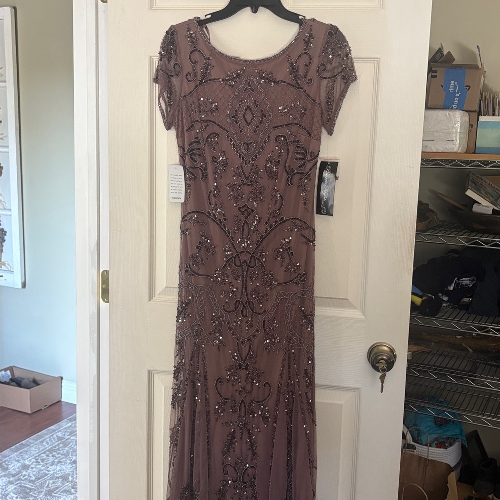 Pisarro Nights Mavue Beaded Maxi Dress